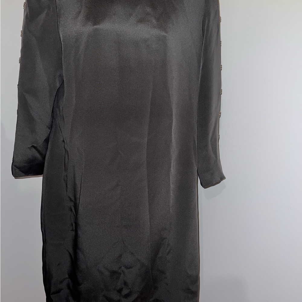 Saks Fifth Avenue grey Sheath Dress with Dolman Sleeves